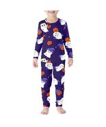 Kids Halloween Thermal Underwear Long Johns Base Layer Purple Ghost Size... - $173.59 MXN