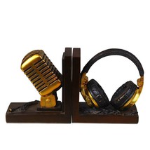 Home Decoration Miniature Model Microphone Headset Music Lover Ornaments Retro R - £68.69 GBP