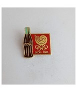 Vintage Coca-Cola Bottle Seoul 1988 Olympic Lapel Hat Pin - $17.47 CAD