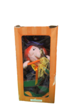 Dept 56 Halloween Plush Witch Sings Shakes Toil &amp; Trouble 13&quot;T In Origin... - £17.76 GBP