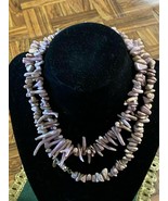Ladies Branch 32 1/2&quot; Lavender Coral necklace 75.64 g Vintage Les Bernar... - $9,754.51 MXN