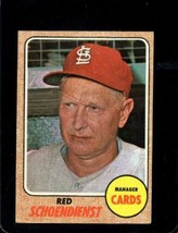 1968 Topps #294 Red Schoendienst Good+ Cardinals Mg Hof *X59343 - £2.13 GBP