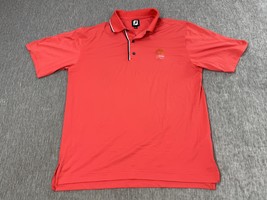 FootJoy Polo Shirt Mens Medium Salmon Kiawah Island Resort Ocean Golf St... - $24.74