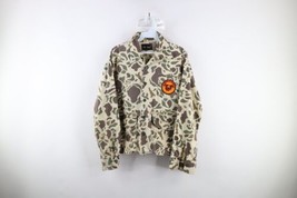 Vtg 70s Mens Small Custom Hemmed Ohio Safe Hunter Camouflage Button Shirt USA - £54.45 GBP