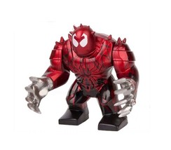 Toxin Spider-Man Red Venom Big Building Minifigure Bricks US - £7.13 GBP