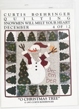 &#39;Curtis Boehringer Quilting SnowMen Will Melt Your Heart &#39;&#39;O Christmas T... - $17.81