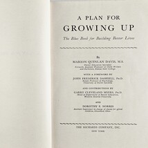 A Plan For Growing Up 1952 Vintage Character Guide Marion Davis Hardcover Book image 6