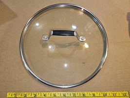 25AA48 UNBRANDED GLASS SAUCEPAN LID, FOR 10&quot; ID PAN, VERY GOOD CONDITION - £6.95 GBP