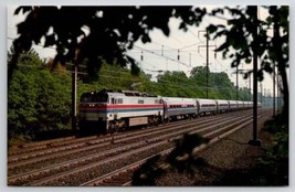 Amtrack Minute Man E60CH East Of Princeton Junction NJ 1976 RR Postcard D36 - £3.18 GBP