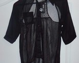 New w/Tags Mak Lace Blouse SMALL Sheer See Through - $19.75