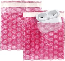 25 pcs Pink Anti-Static Bubble Wrap Bags 4x3.5&quot; Self-Sealing Static Shie... - £9.75 GBP