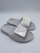 Authenticity Guarantee 
Nike Air Jordan Hydro GS Slide White Silver Size... - £87.81 GBP