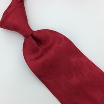 Chick Fil A Tie Logo Red Restaurant Checkered Solid Necktie Silk L1 Vint... - £55.38 GBP