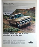 1960&#39;s Vintage Print Ad-69 Chevrolet Pickup-350 V8-Vintage print ad - $11.58