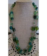 Semi-Precious Stone, Beaded Necklace ~ 19&quot; Long ~ Multi Colored ~ New ~ 22 - £17.55 GBP