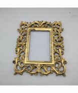 Vintage Ornate Victorian Design Resin Gilt Gold Picture Frame Fits 4&quot;x6&quot; - $36.06 CAD