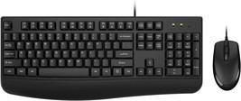 Wired Keyboard and Mouse Combo, EDJO Full-Sized Ergonomic Computer Keyboard with - £28.77 GBP