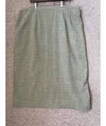 Sag Harbor Dress Woman’s Green Stretch Waist Midi Skirt Size 24W - €17,52 EUR