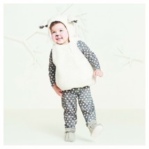 Baby Halloween Costume Lamb 6 or 12 Months 4 Piece Set Vest Booties - $19.99