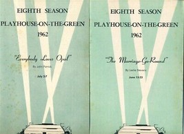 6 Playhouse on the Green Playbills 1962 Columbus Ohio - £30.46 GBP
