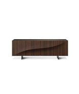 interoknack Walnut Minimalist Sideboard Cabinet, Modern Solid Wood Stora... - $55,081.49 MXN