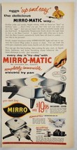 1957 Print Ad Mirro-Matic Electric Fry Pans Aluminum Completely Immersible - $11.68