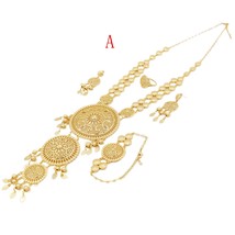 mix(A-F)Rose Gold Color Necklace Earrings set Jewelry for Women Plus Siz... - £41.80 GBP