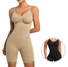 Women&#39;s Seamless Sculpt Slimming Adjustable Strap Mid Thigh Shapewear Bodysuit - £21.04 GBP