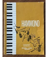 Hammond Owner&#39;s Manual Organ Piano Model J-200 Series - £11.88 GBP