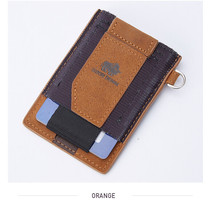 Leather Men Card Holder Slim Minimalist Travel Small ID Money Purse Bag ... - £25.16 GBP