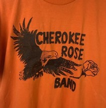 Vintage Cherokee Rose Band T Shirt Single Stitch Promo Country Large USA 80s 90s - £15.84 GBP