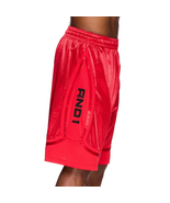 AND1 Racing Red Active Core 12&quot; Solid Home Court Basketball Shorts - 3XL - £19.65 GBP