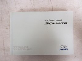 2014 Hyundai Sonata Owners Manual [Paperback] Hyundai - £28.52 GBP