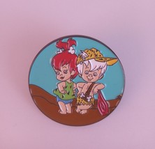 The Flintstones Pebbles And Bam Bam Cartoon Enamel Lapel Hat Pin  - £5.41 GBP