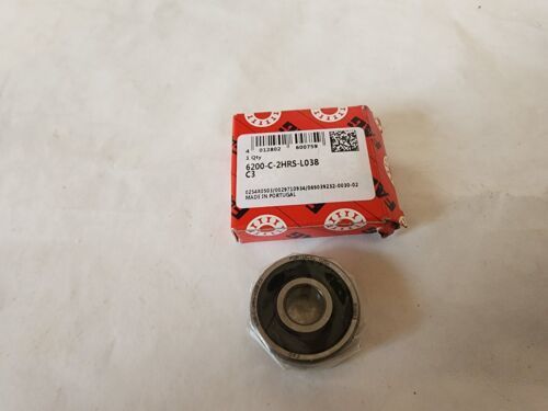 FAG 6200-C-2HRS-L038 C3 Deep Groove Ball Bearing 30 OD x 10 ID x 9 Wide - $18.99