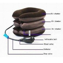 Air Cervical Neck Traction for Headache, Neck Tension and Pain Relief w/Pump NEW - £12.74 GBP