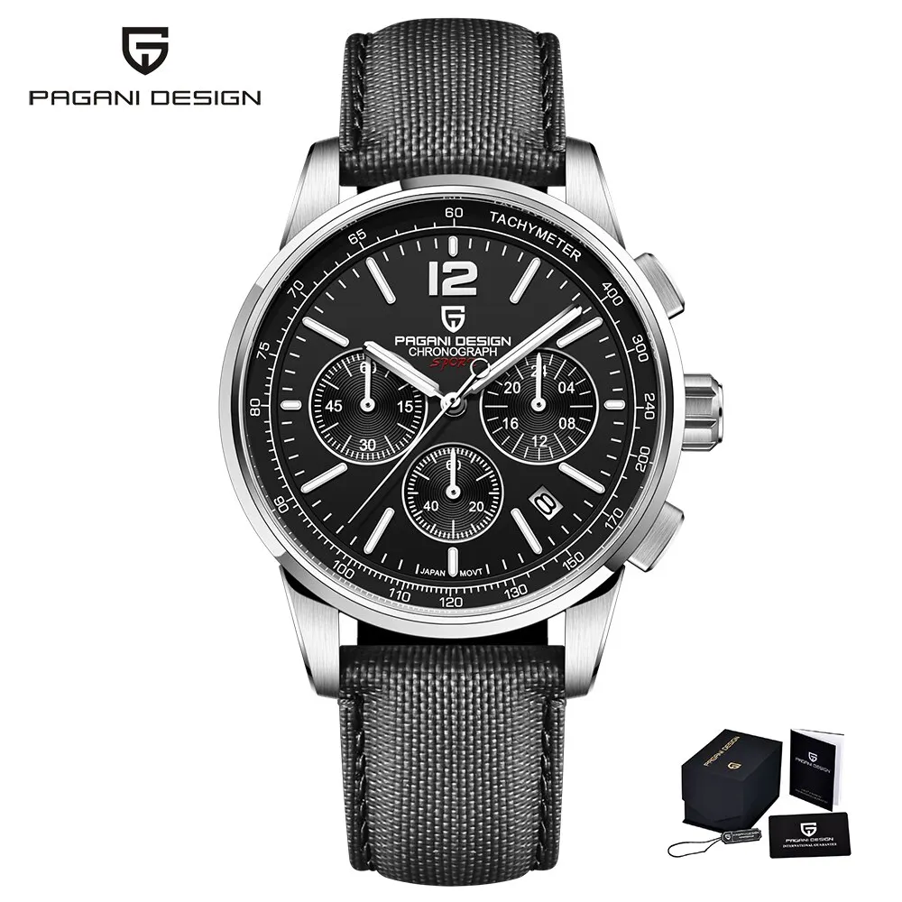 New Luxury Fashion Casual Men Quartz Watches VK63 100M Water Resistant S... - $257.86