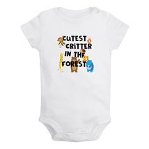 Cutest Critter In The Forest Funny Rompers Newborn Baby Bodysuits Kids Jumpsuits - £8.14 GBP