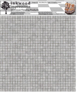 Dollhouse Flooring 6 mil Peel Stick Vinyl 12&quot;x12&quot; - Dirty White Tile 017 - $6.00