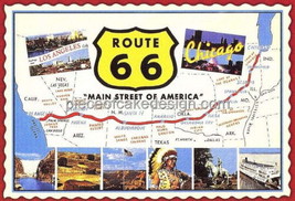US Route 66 Map Edible Icing Image Cake Topper-1/4 Sheet or Larger - $266.44 MXN