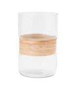 Glass Candle Holder with Bamboo Accent (Set of 2) - $70.66