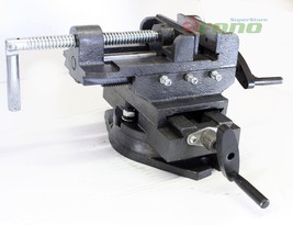 4&quot; Swivel 360 Deg Drill Press Vise Bench X Y Clamp Cross Slide Milling HD 4 inch - £55.90 GBP