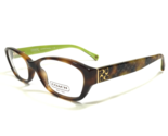 Coach Eyeglasses Frames HC6002 Cecilia 5052 Tortoise Green Cat Eye 51-16... - $74.58