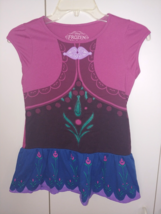 Disney Frozen Girl S CAP-SLEEVE Knit TOP/DRESS-LITTLE GIRLS-L-23&quot;-BARELY Worn - £7.56 GBP