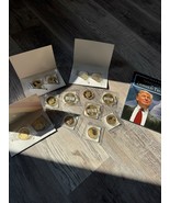 Donald Trump Coin Collection Set of 10 Smaller Coins & 3 Bigger 2017 year - €501,15 EUR