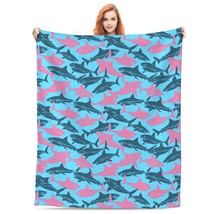Thick  Shark decorative Flannel  fleece throw blanket 40x50  50X60 kid boys - £18.42 GBP+