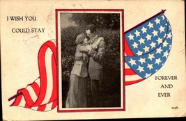Antique 1919 Romance CARD-i Wish You Could Stay Forever And EVER-BKC - £4.64 GBP