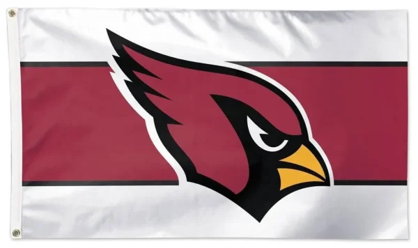 Arizona Cardinals 3×5FT Away Stripe Flag for Outdoor Use - £13.50 GBP