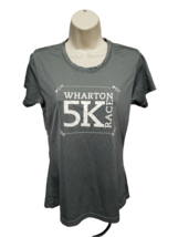 Wharton Roadrunners 5K Race Womens Small Gray Jersey - £15.78 GBP