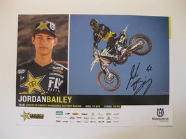 Jordan Bailey supercross motocross signed autographed 11x17 Poster COA.. - £77.31 GBP